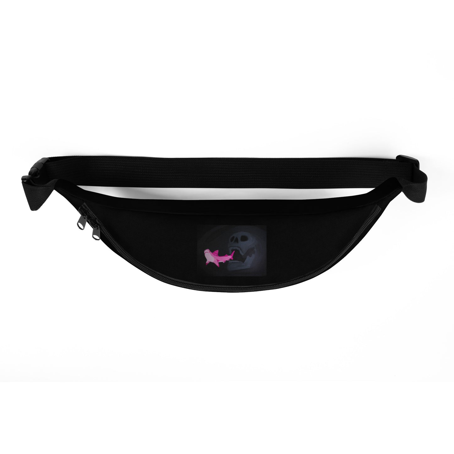 Skull chasing Shark Fanny Pack