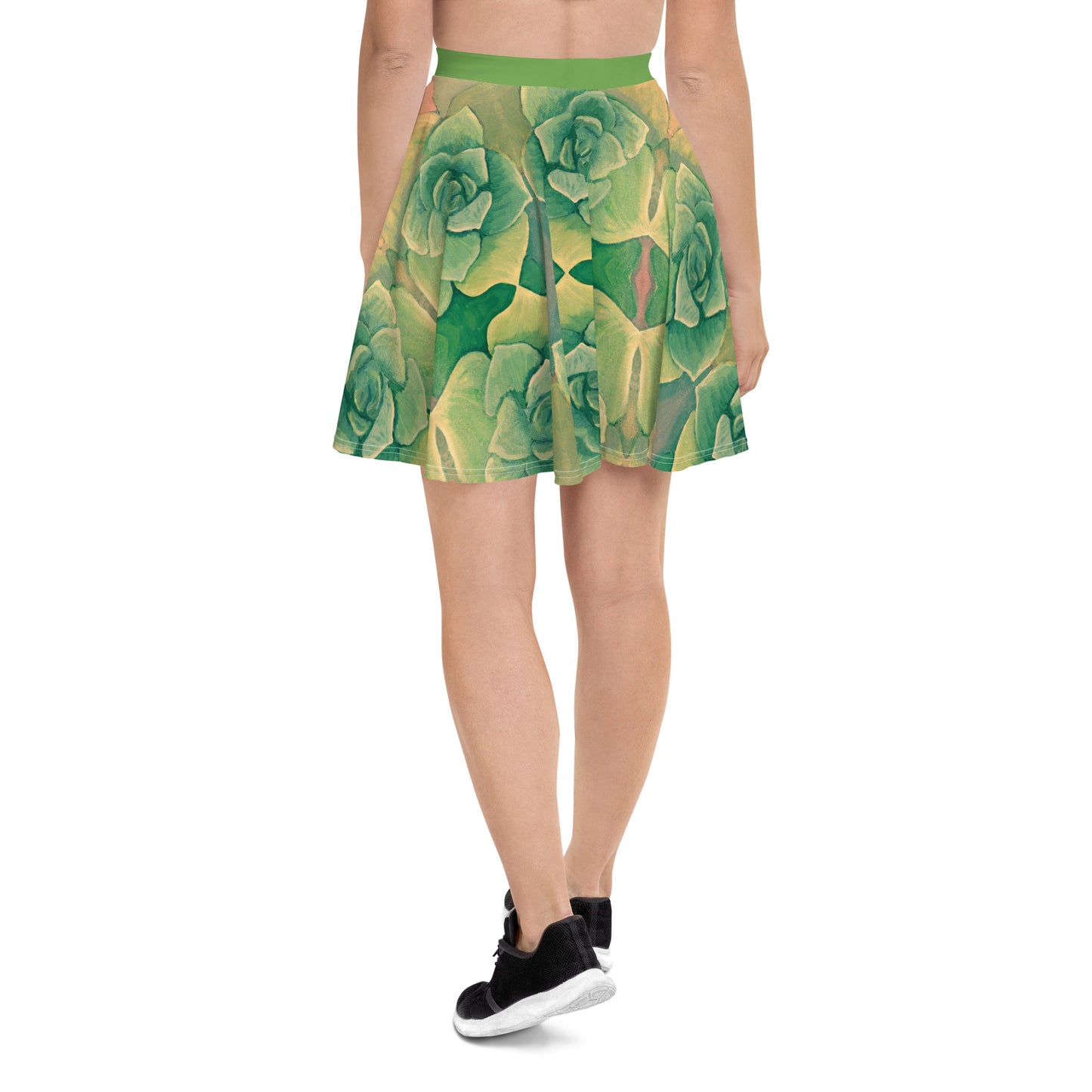 Succulent Green Skater Skirt