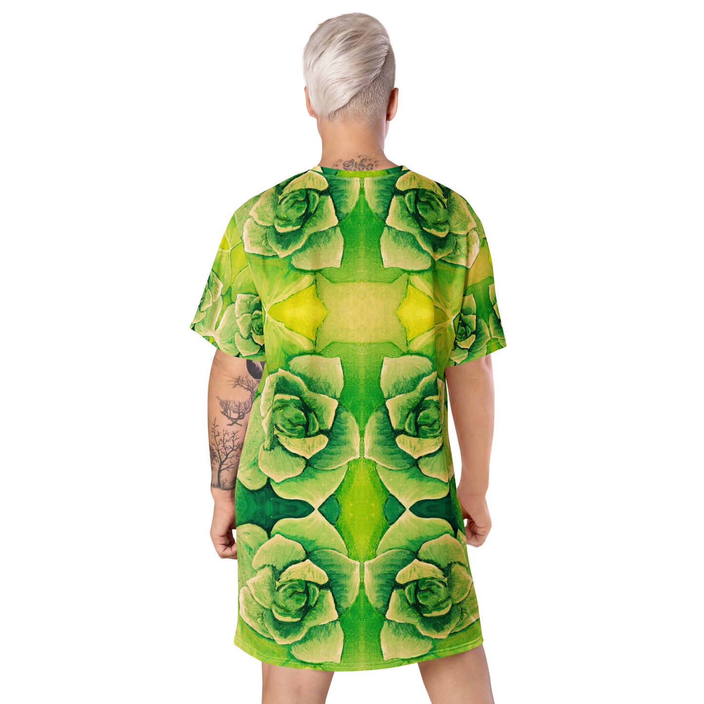 Succulent Vibrant Green T-shirt dress