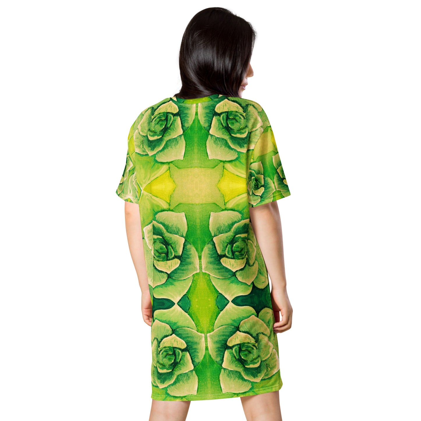 Succulent Vibrant Green T-shirt dress