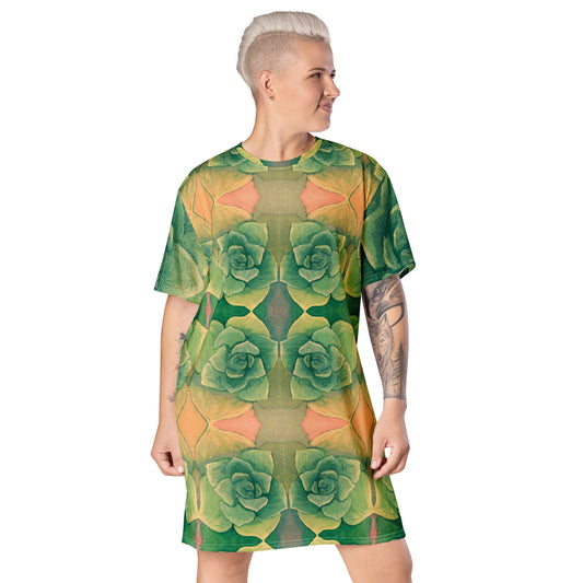 Succulent Green T-shirt dress