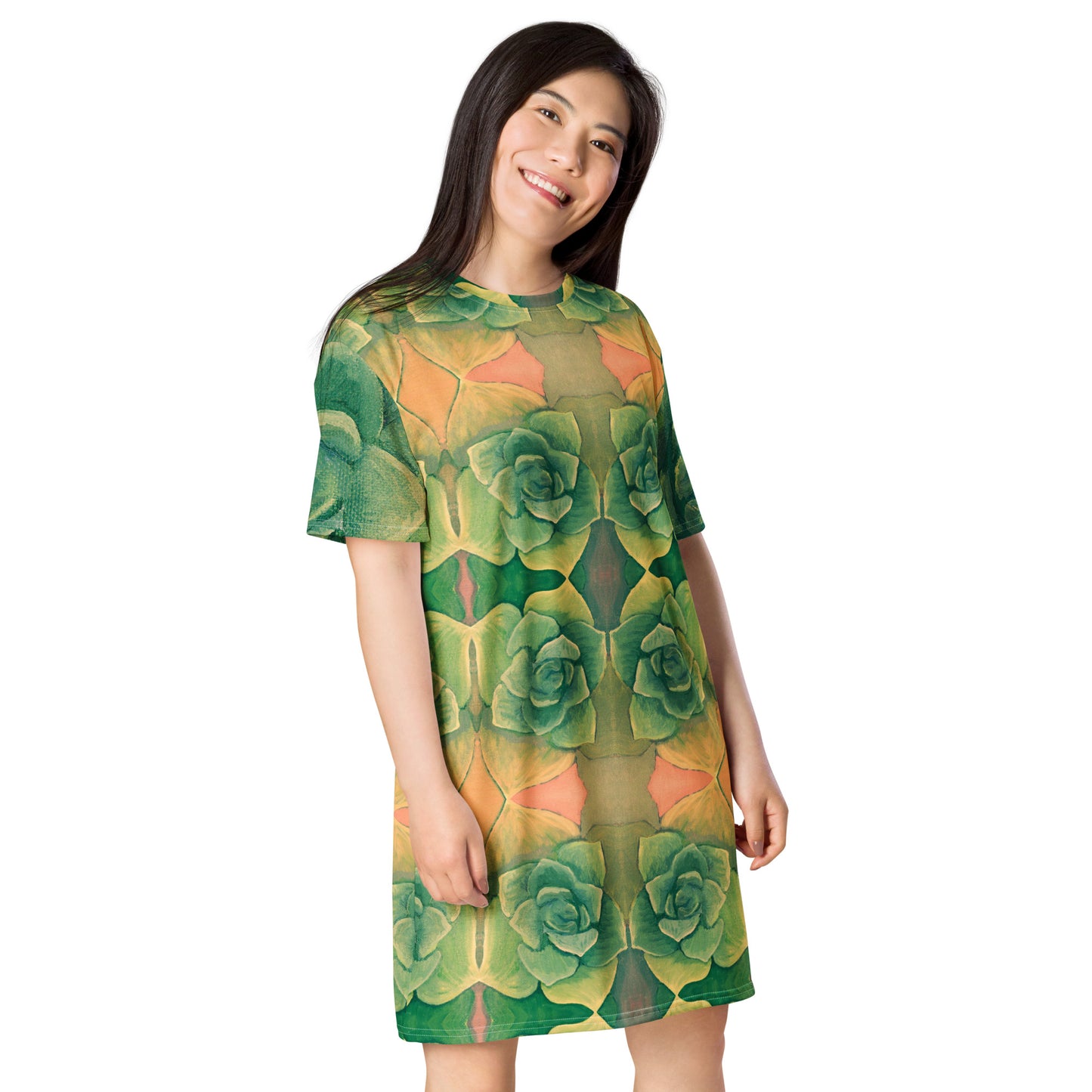 Succulent Green T-shirt dress