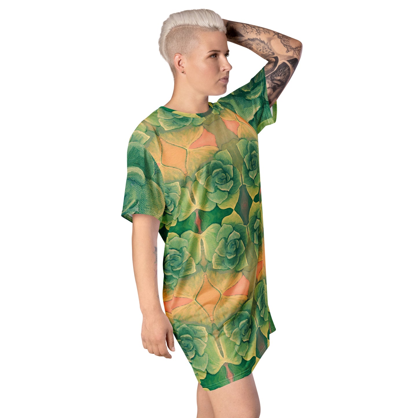 Succulent Green T-shirt dress