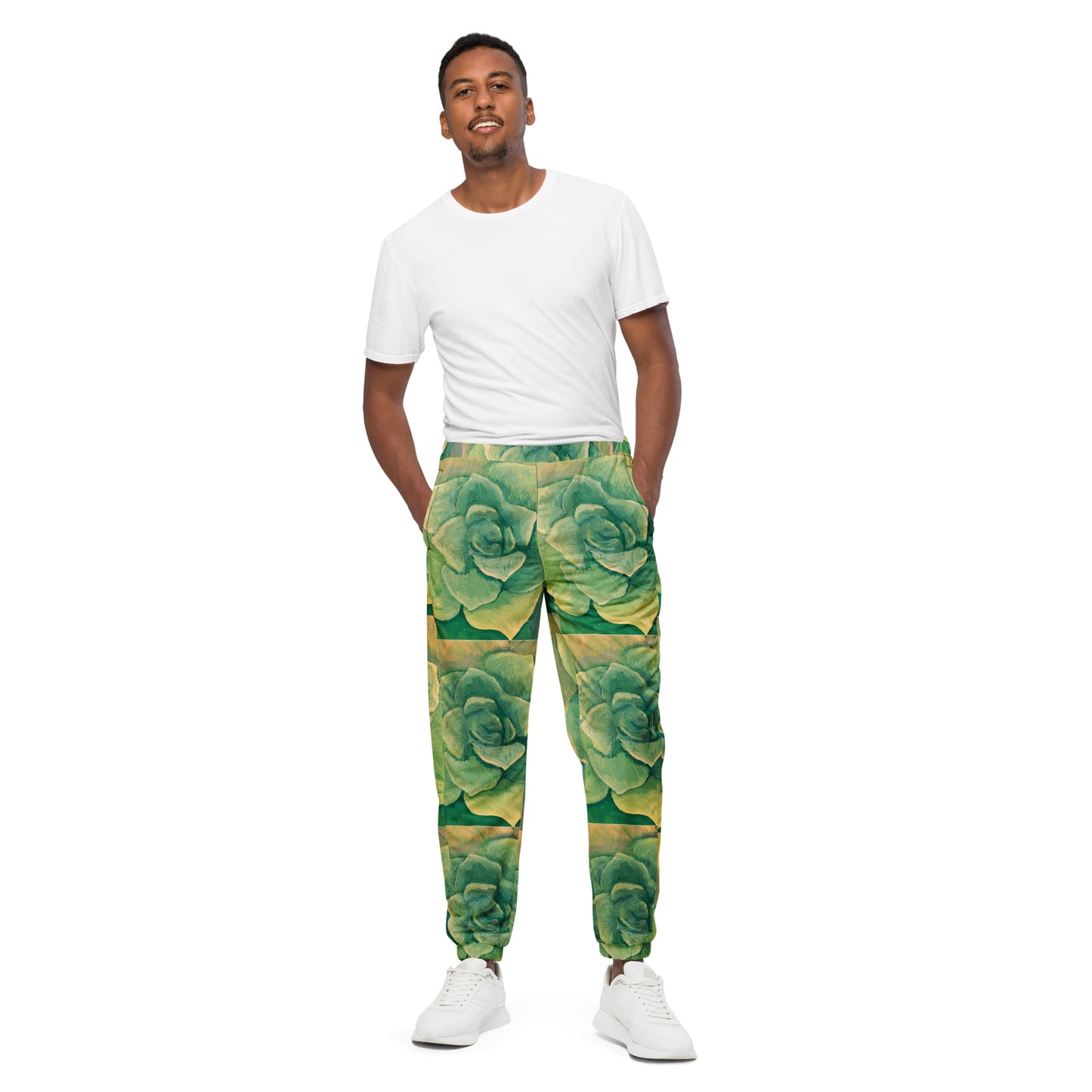 Succulent Green Unisex track pants