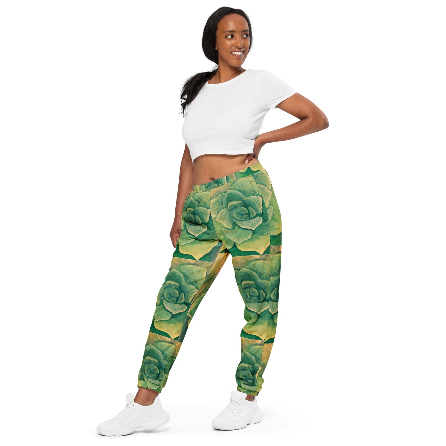 Succulent Green Unisex track pants