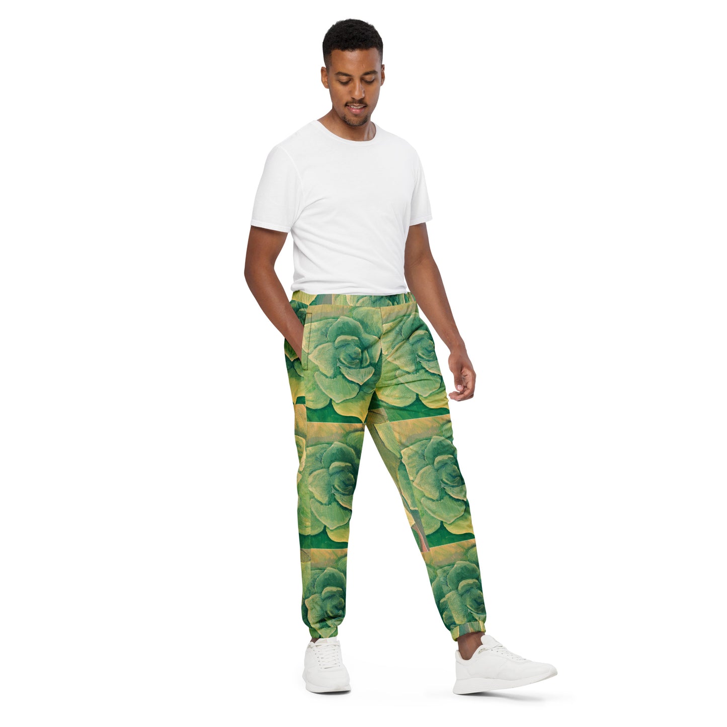 Succulent Green Unisex track pants