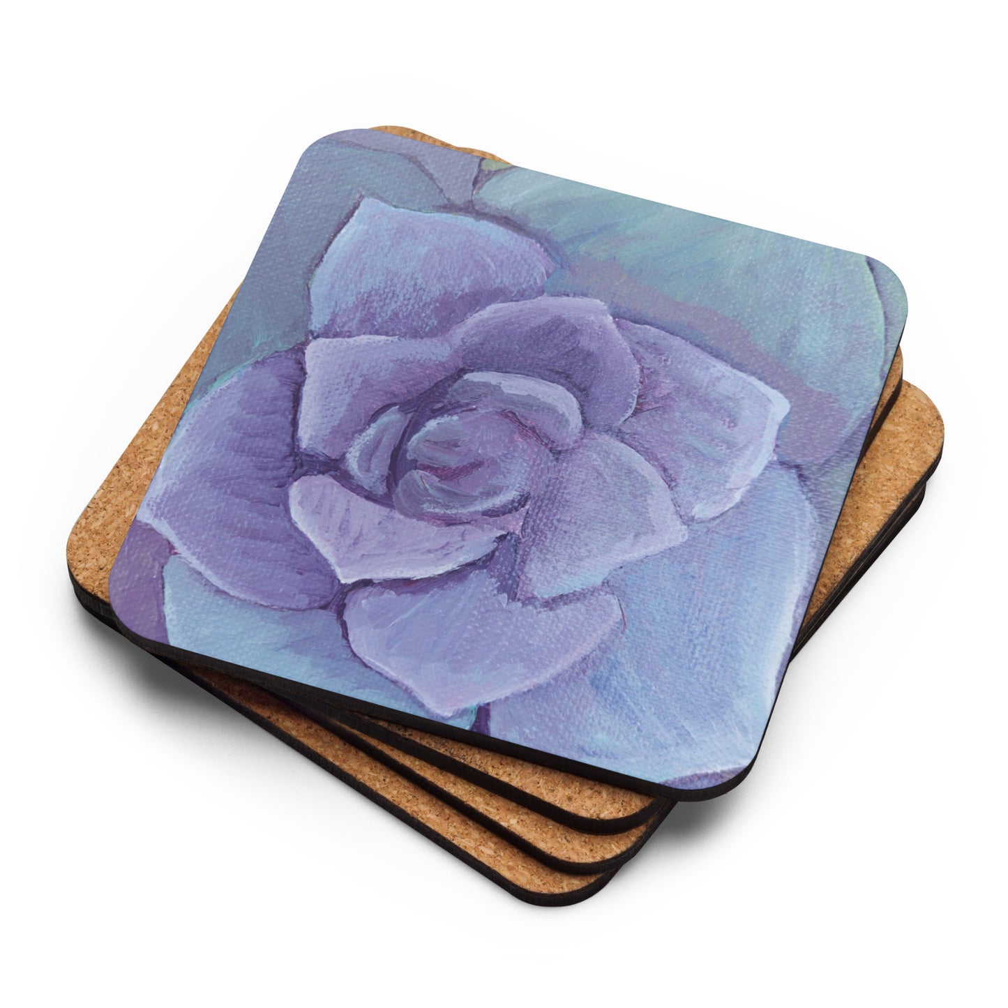 Succulent Cork-back coaster