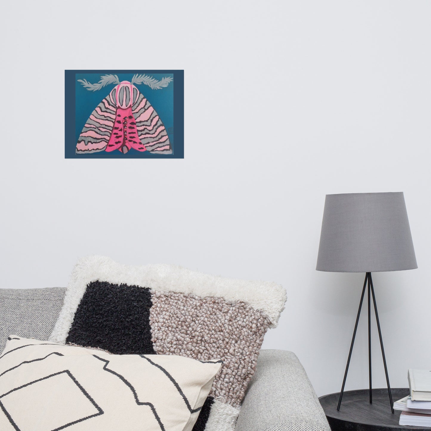 Pink Moth Poster