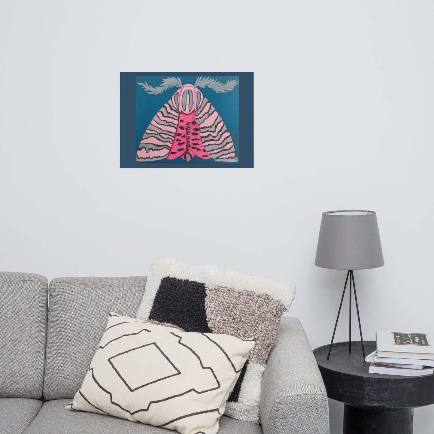 Pink Moth Poster