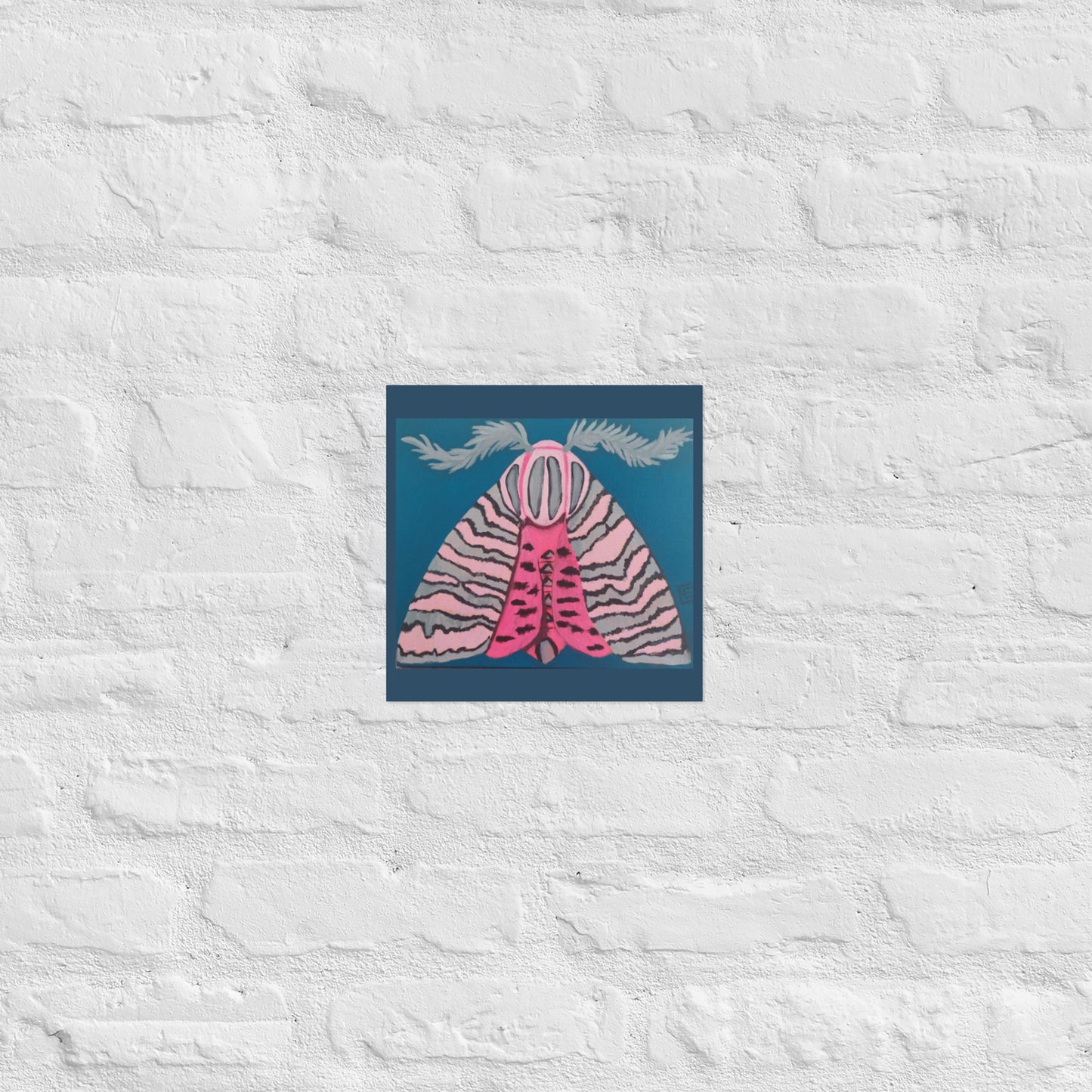 Pink Moth Poster