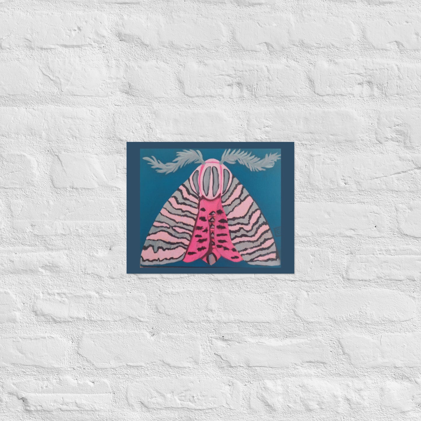 Pink Moth Poster