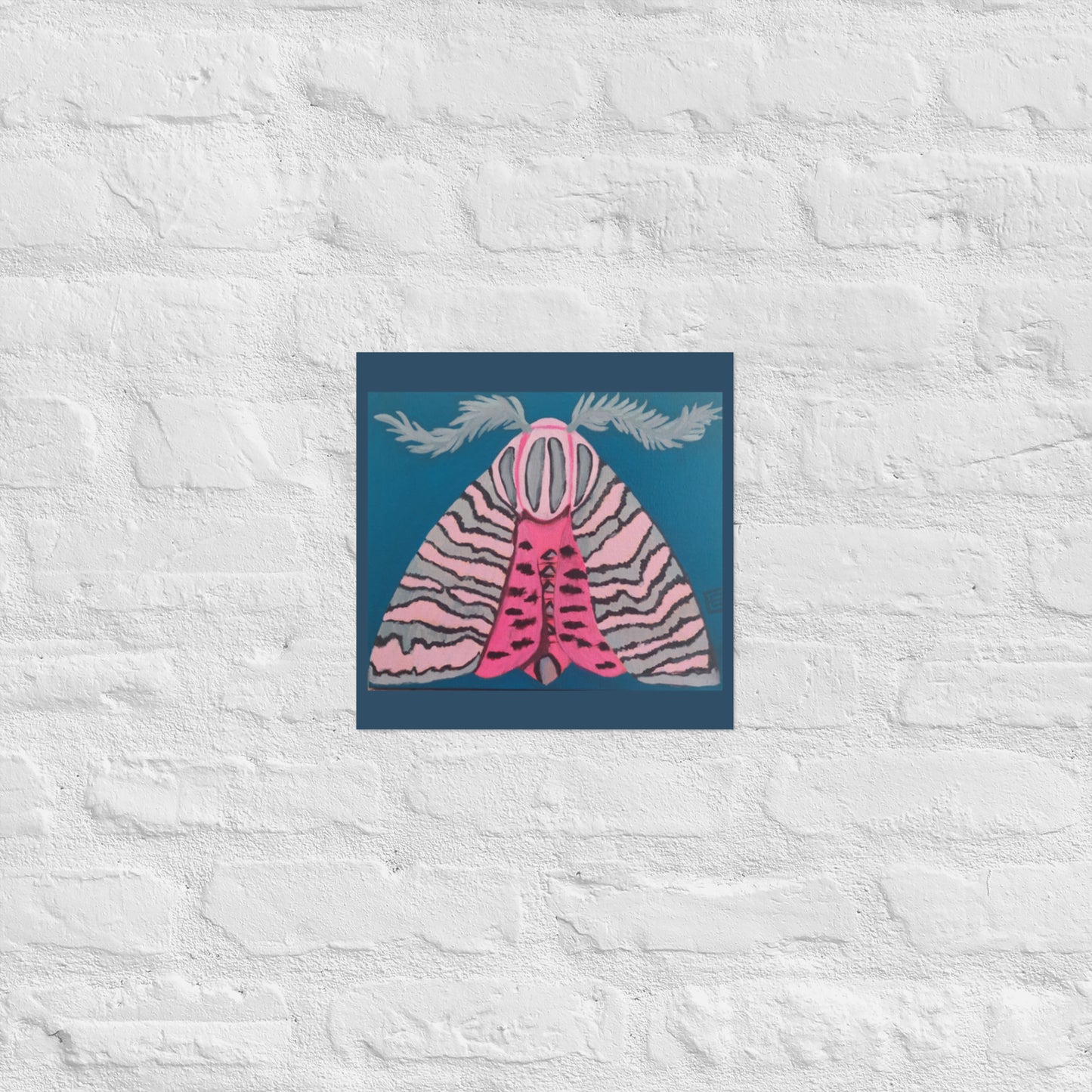 Pink Moth Poster