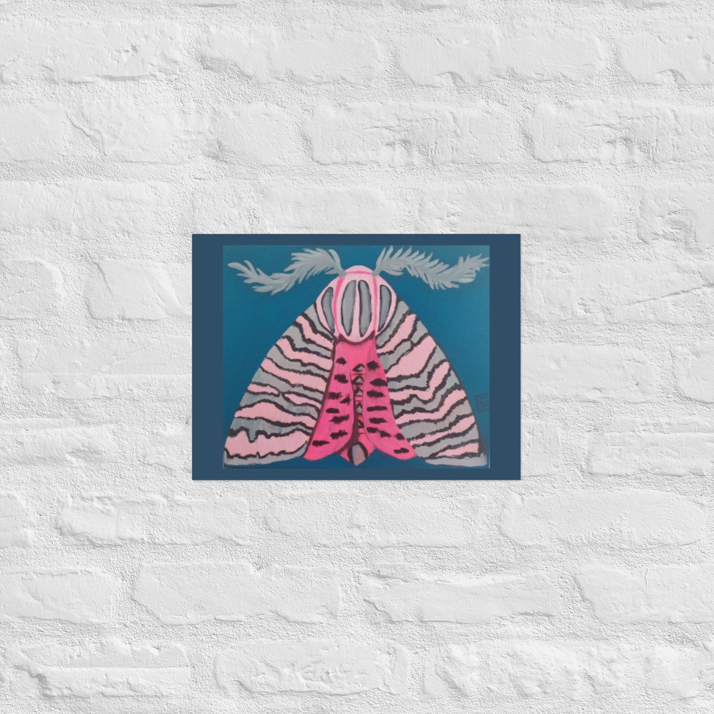 Pink Moth Poster