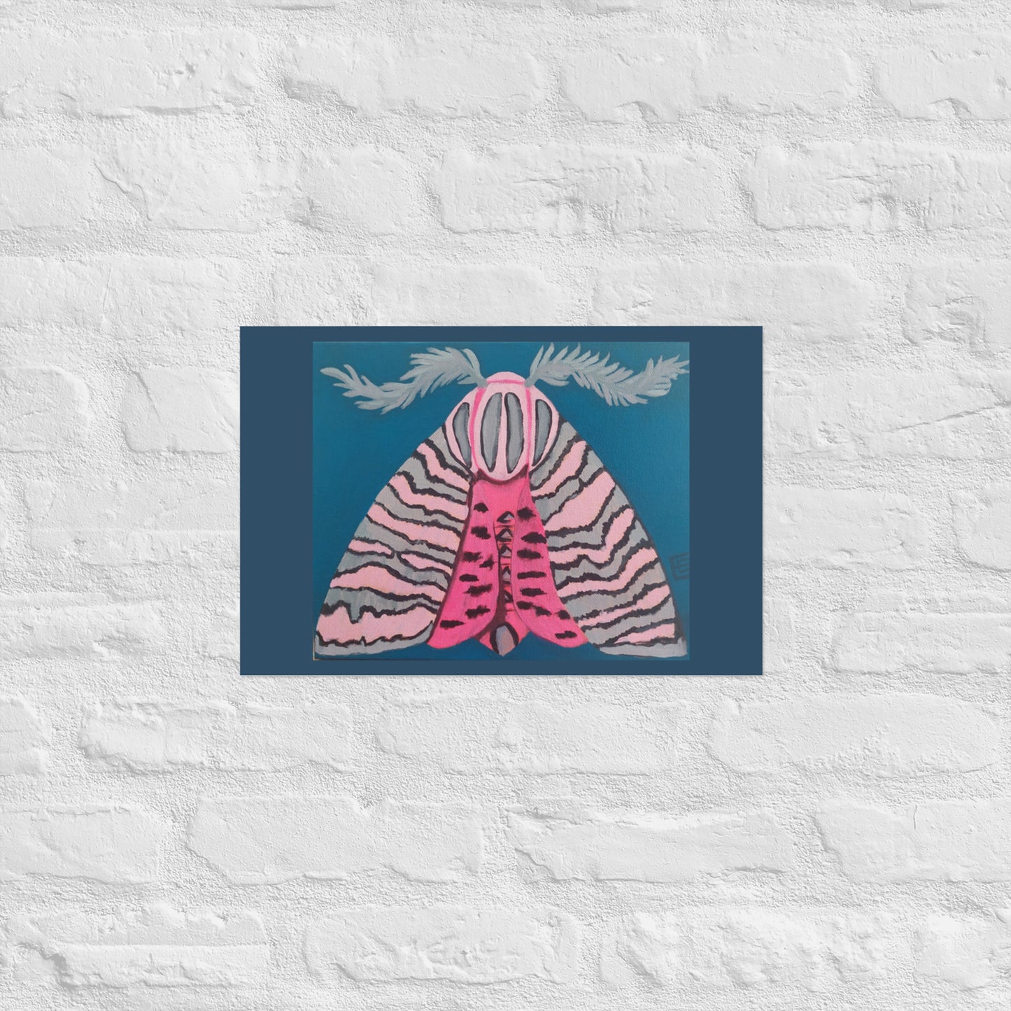 Pink Moth Poster