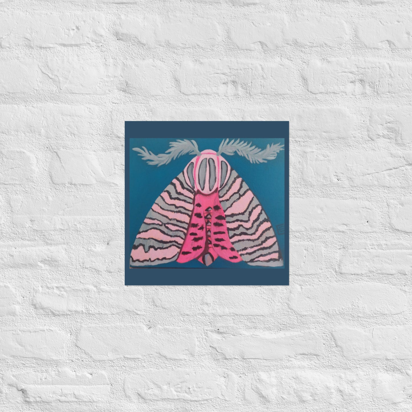 Pink Moth Poster