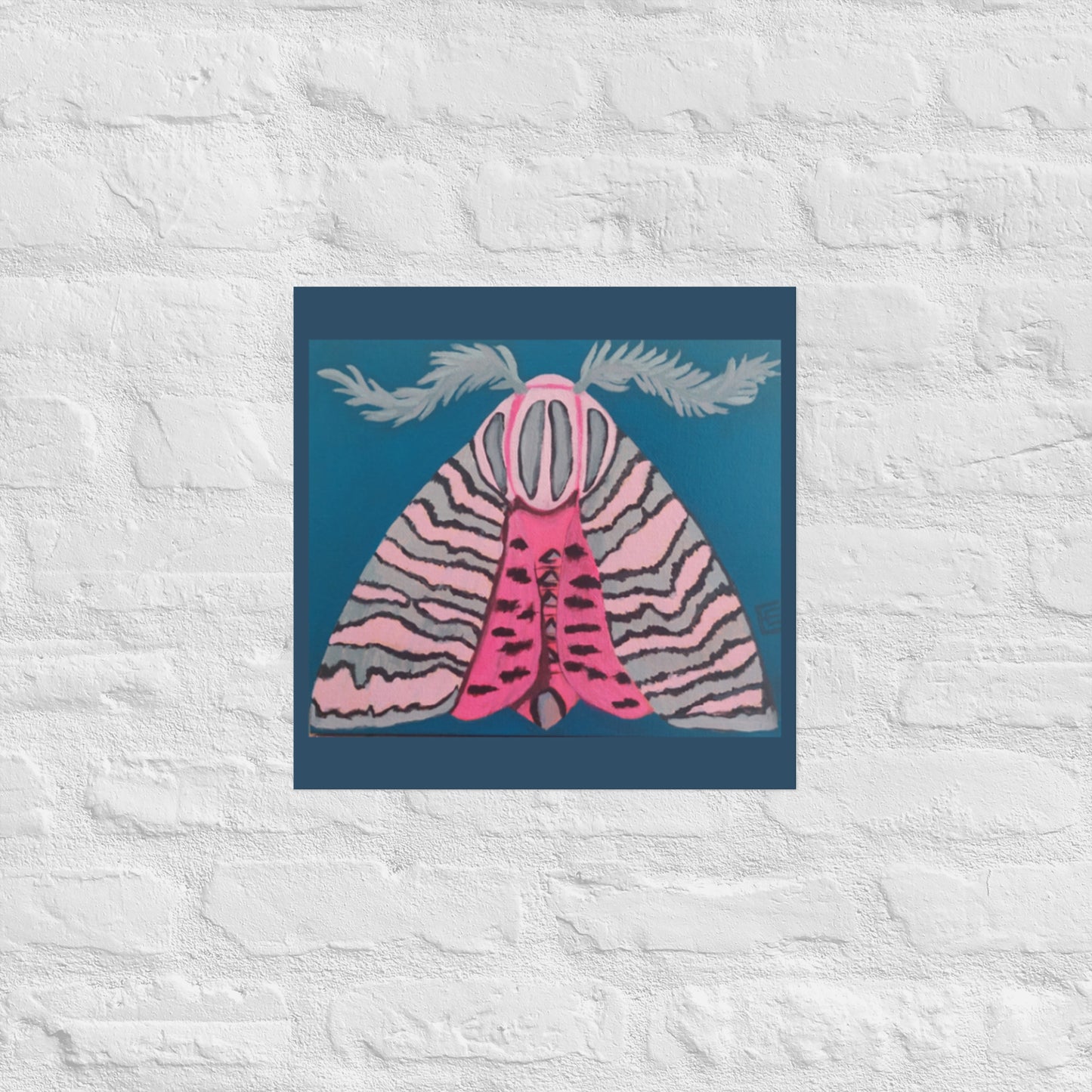 Pink Moth Poster