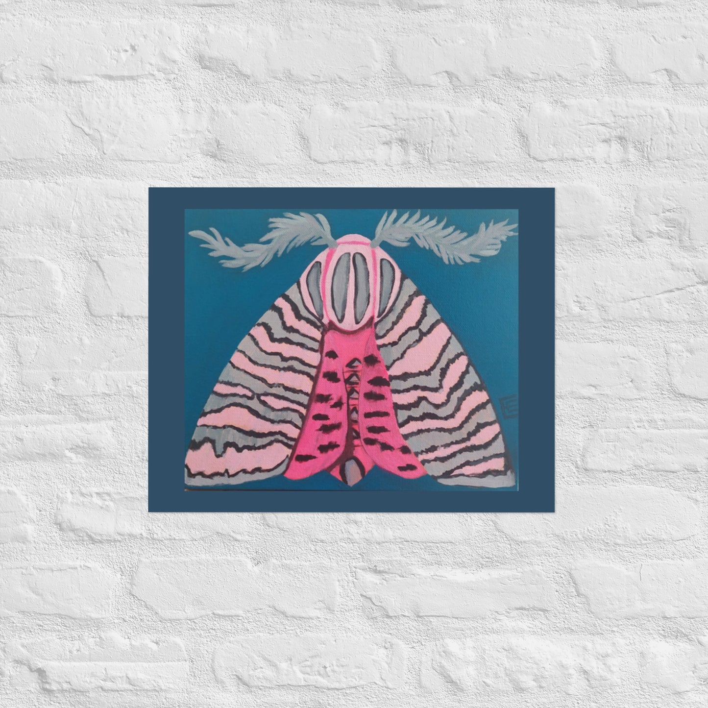 Pink Moth Poster