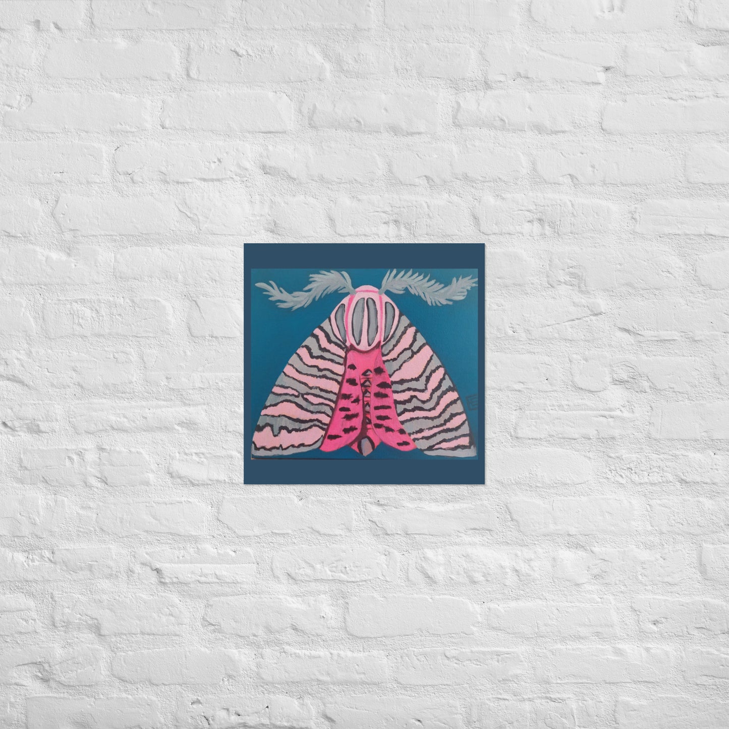 Pink Moth Poster