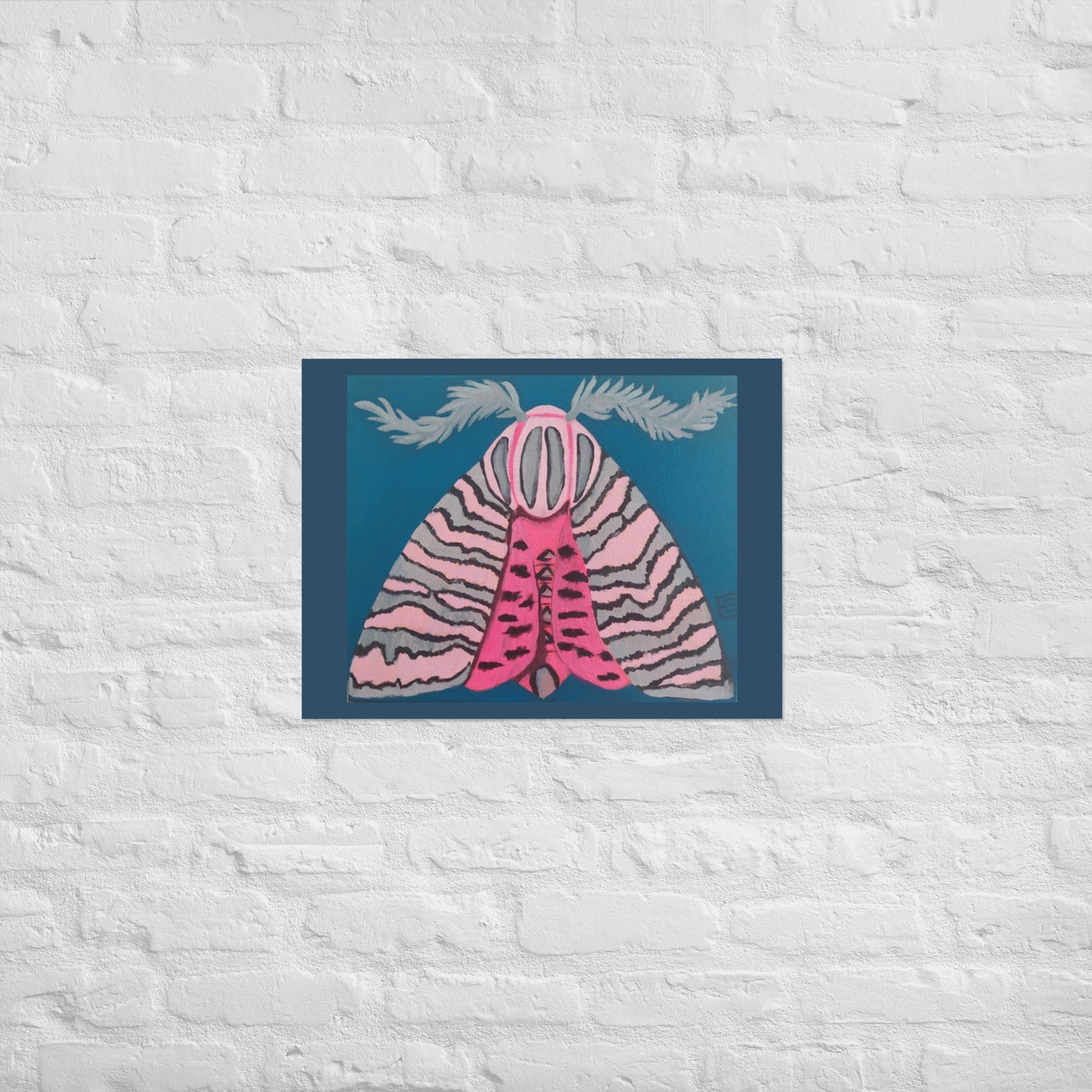 Pink Moth Poster