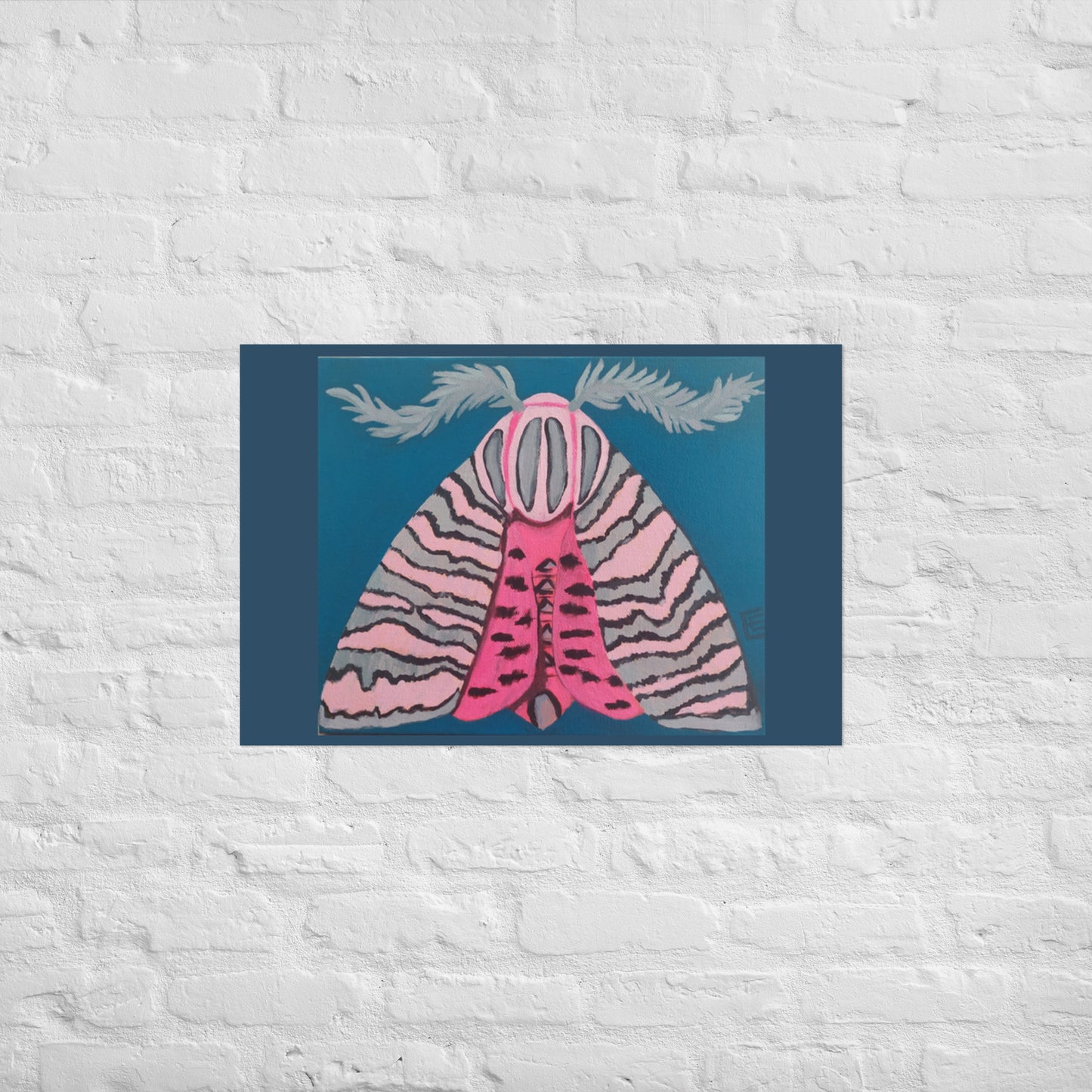 Pink Moth Poster