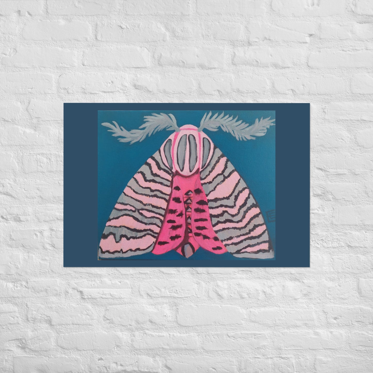 Pink Moth Poster