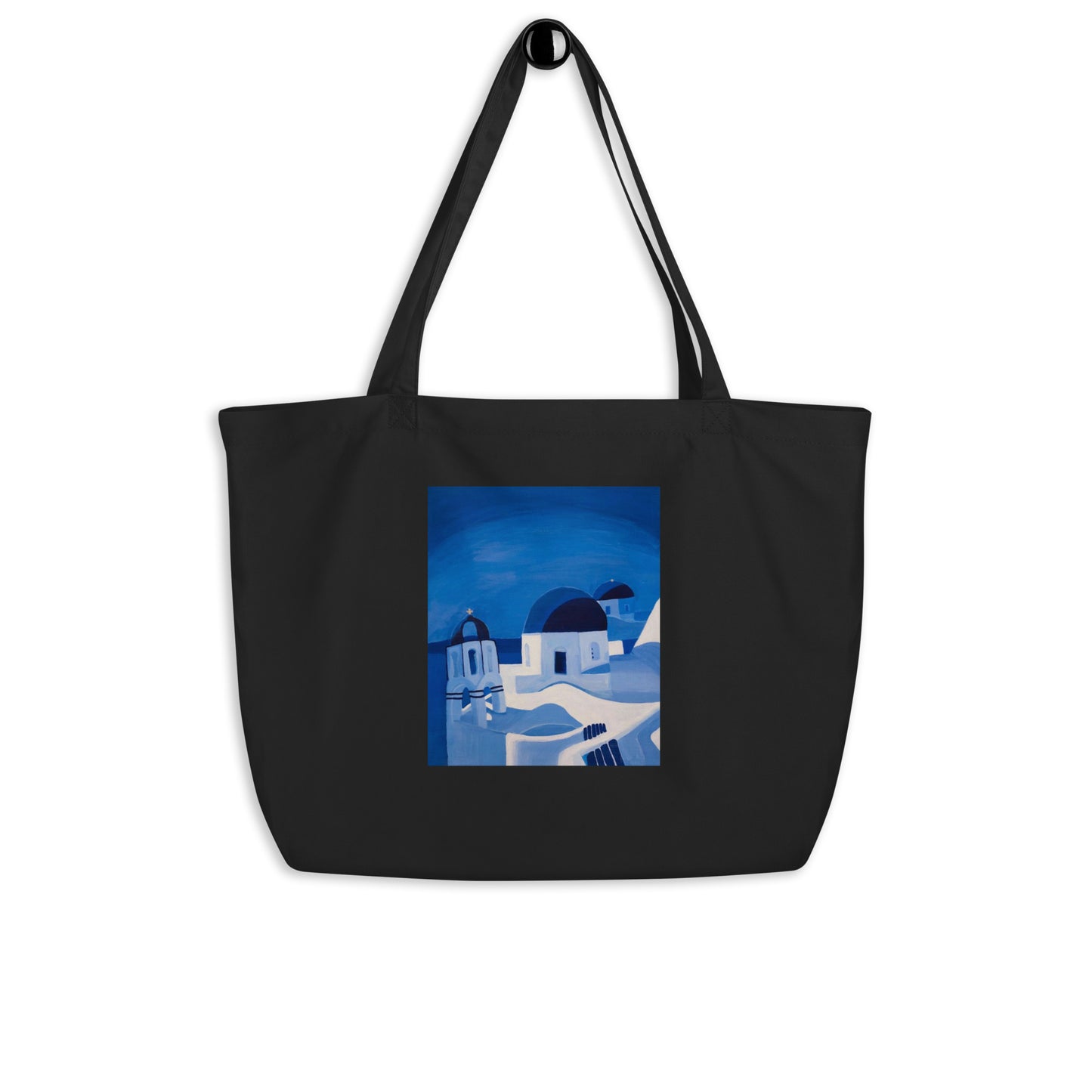 Santorini Large organic tote bag