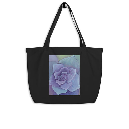 Succulent Large organic tote bag