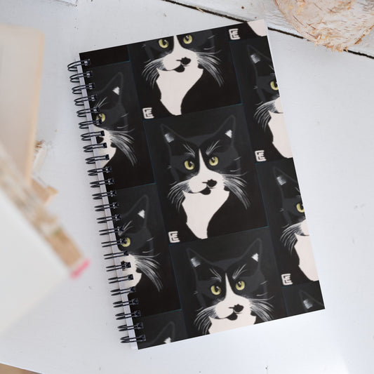 Charles Cat Spiral notebook