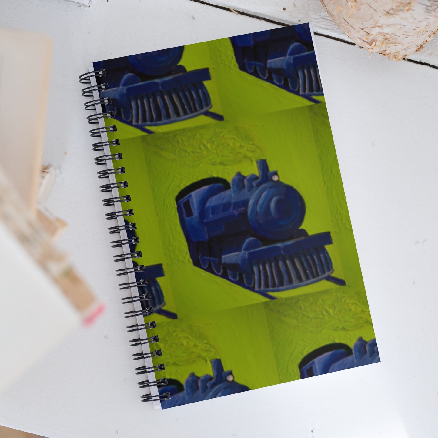 Blue Train Spiral notebook