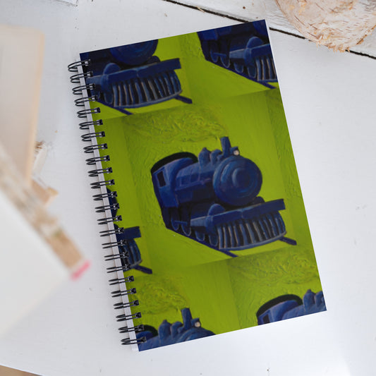 Blue Train Spiral notebook