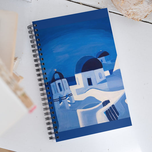 Santorini Spiral notebook