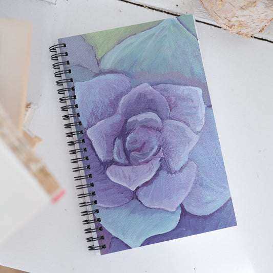 Succulent Spiral notebook