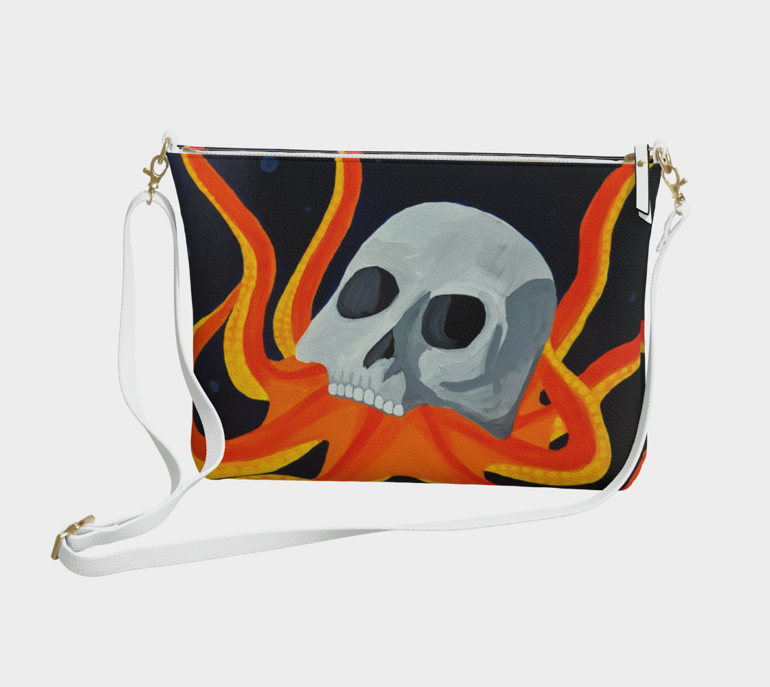 Deep Ocean Vegan Leather Crossbody Purse