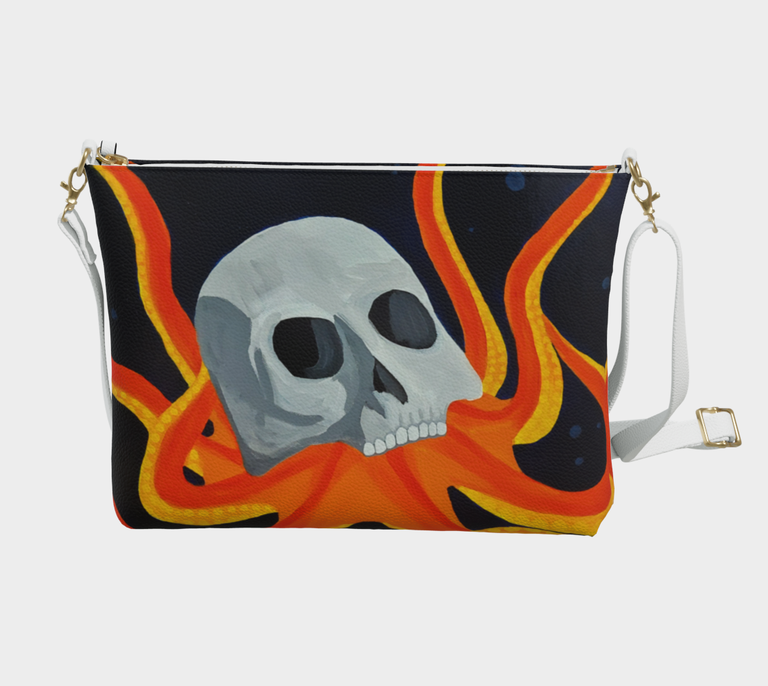 Deep Ocean Vegan Leather Crossbody Purse