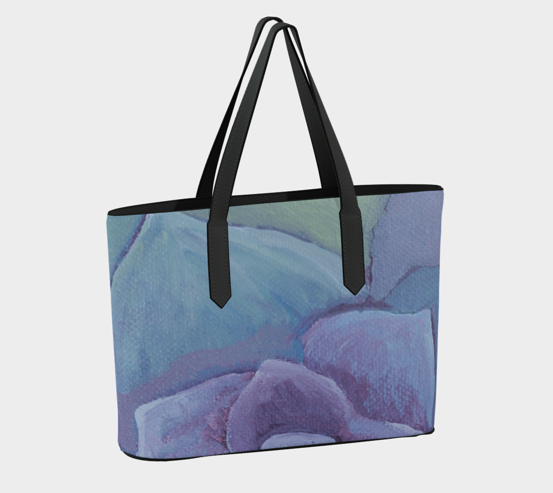 Succulent Vegan Leather Tote Bag